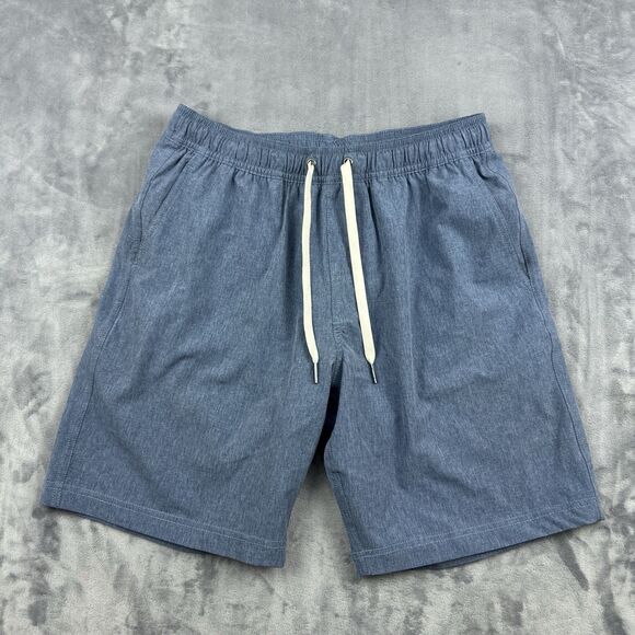Fair Harbor Anchor Shorts Mens Size Small Blue Lined Drawstring Swim Beach - Picture 1 of 12